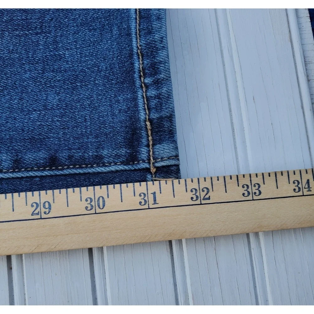 Buckle BKE Parker Mens Blue Jeans Boot Cut 30x32 Fits 32x32 Medium wash Stretch - Picture 7 of 12